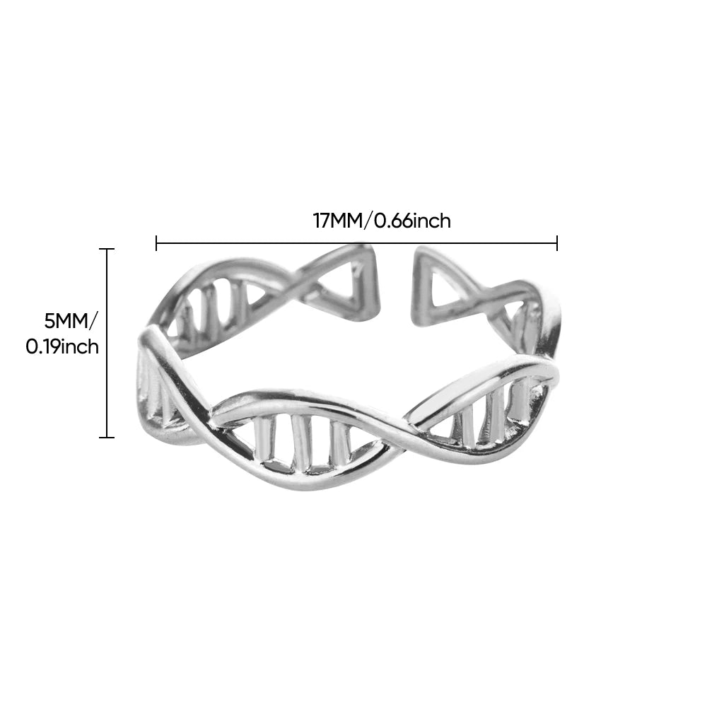 DNA Spiral Open Rings
