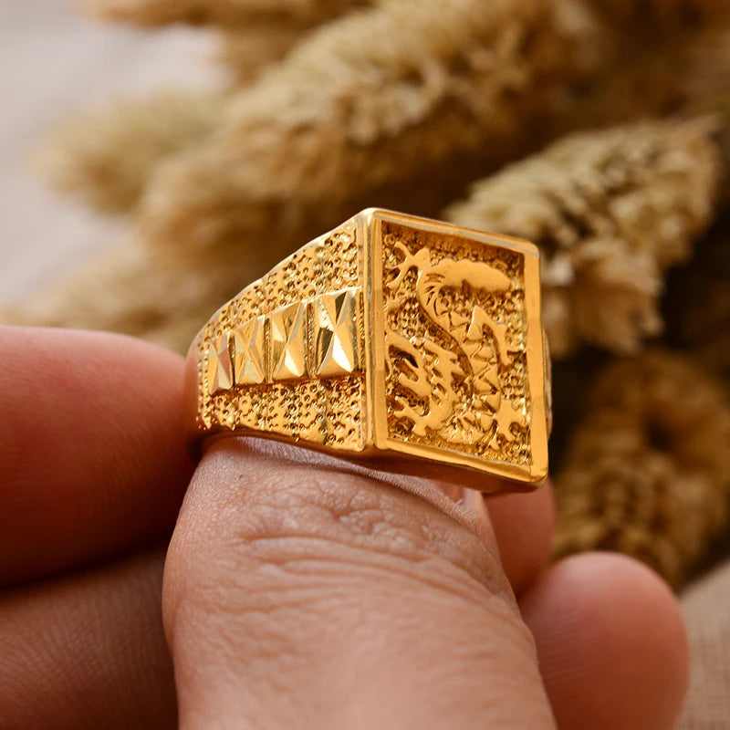 24k gold plating Dubai Middle Eastern Rings