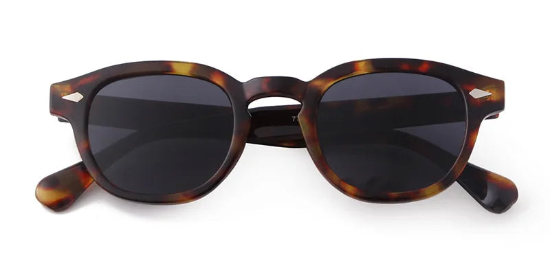 Vintage Fashion Shell Round Sunglasses