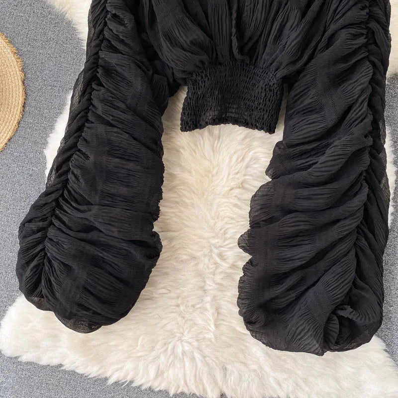 Long Sleeve Blusas  Tops