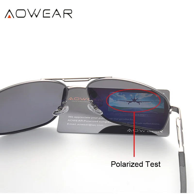 AOWEAR Retro Polarized Sunglasses