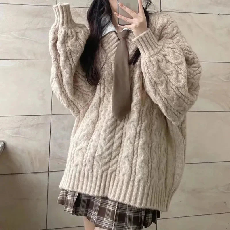 Sweater Harajuku  Knitted Pullovers