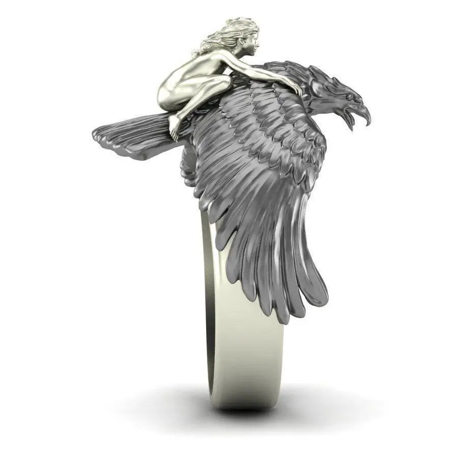 Eagle Enamel Rings