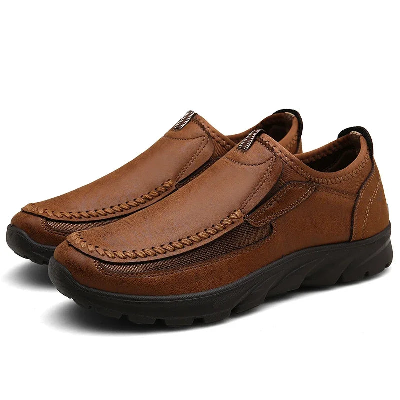 Handmade Retro Leisure Loafers Shoes