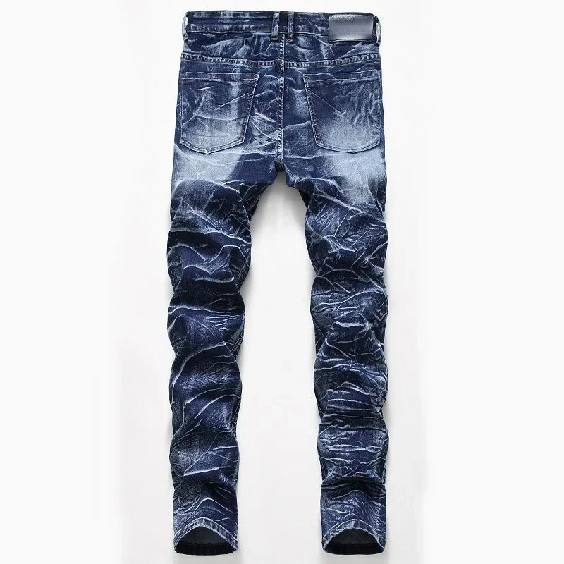 Fashion Print  Elasticity Slim Skinny Jeans