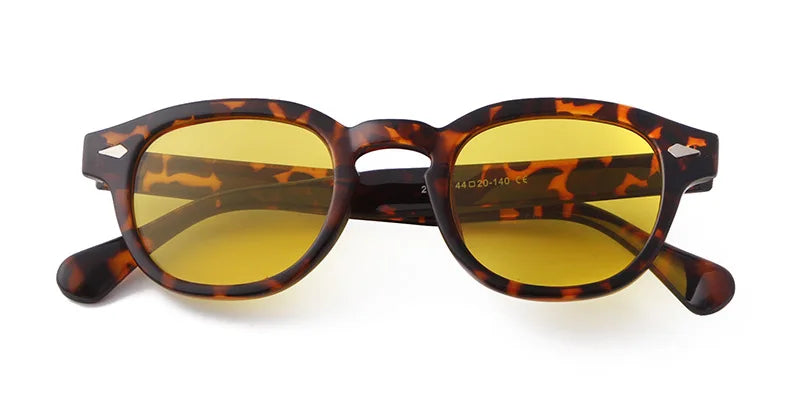 Vintage Fashion Shell Round Sunglasses