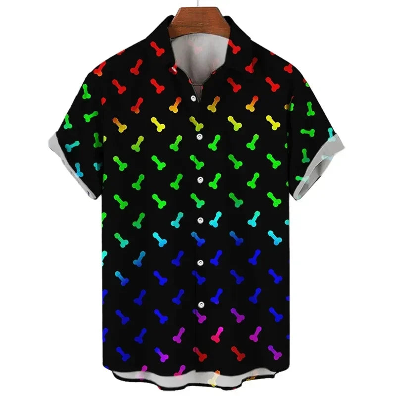 Summer Men's Shirts Beach Short Sleeve
