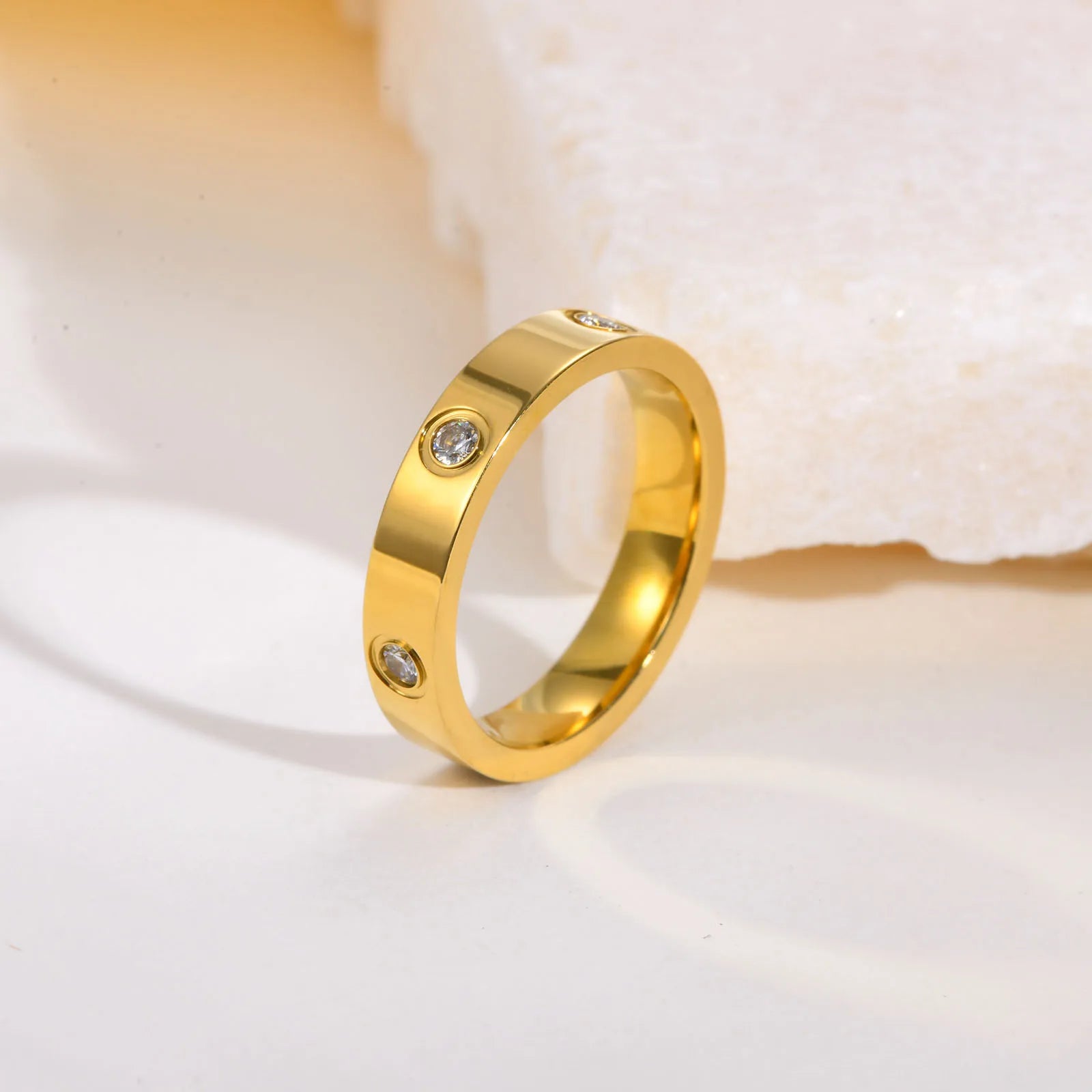 18k Gold Plated / Stainless Steel Wedding rings