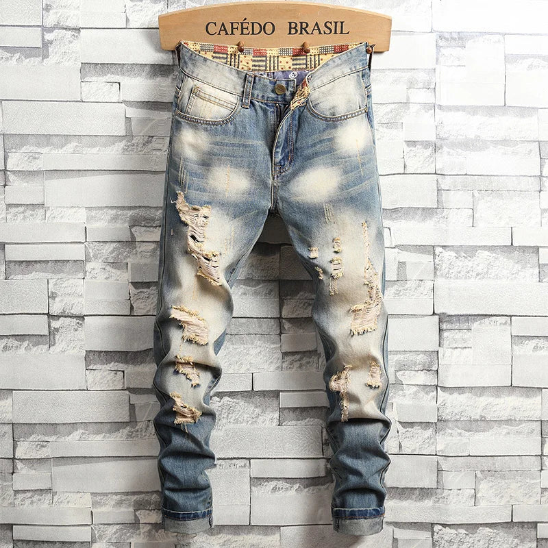 Distressed Ripped Jeans
