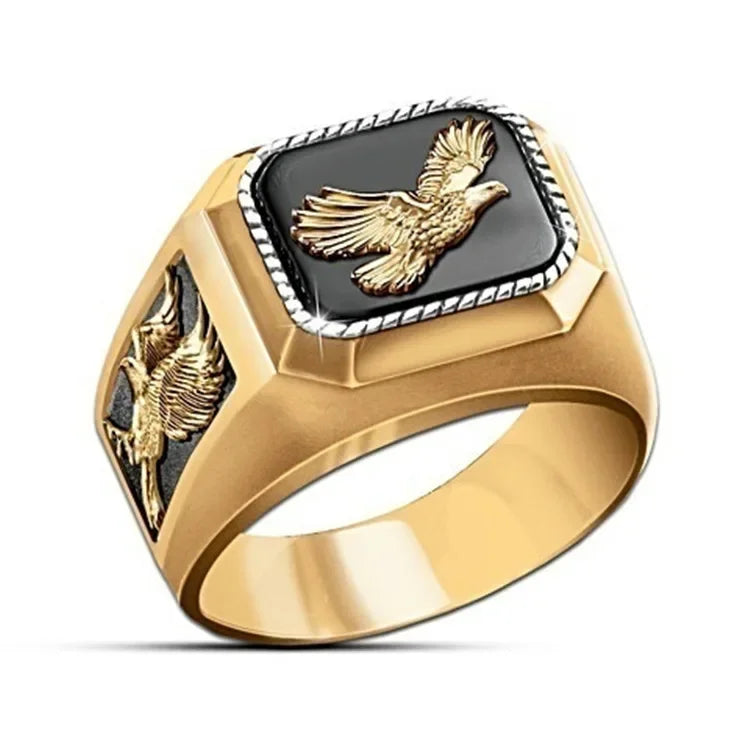 Eagle Enamel Rings
