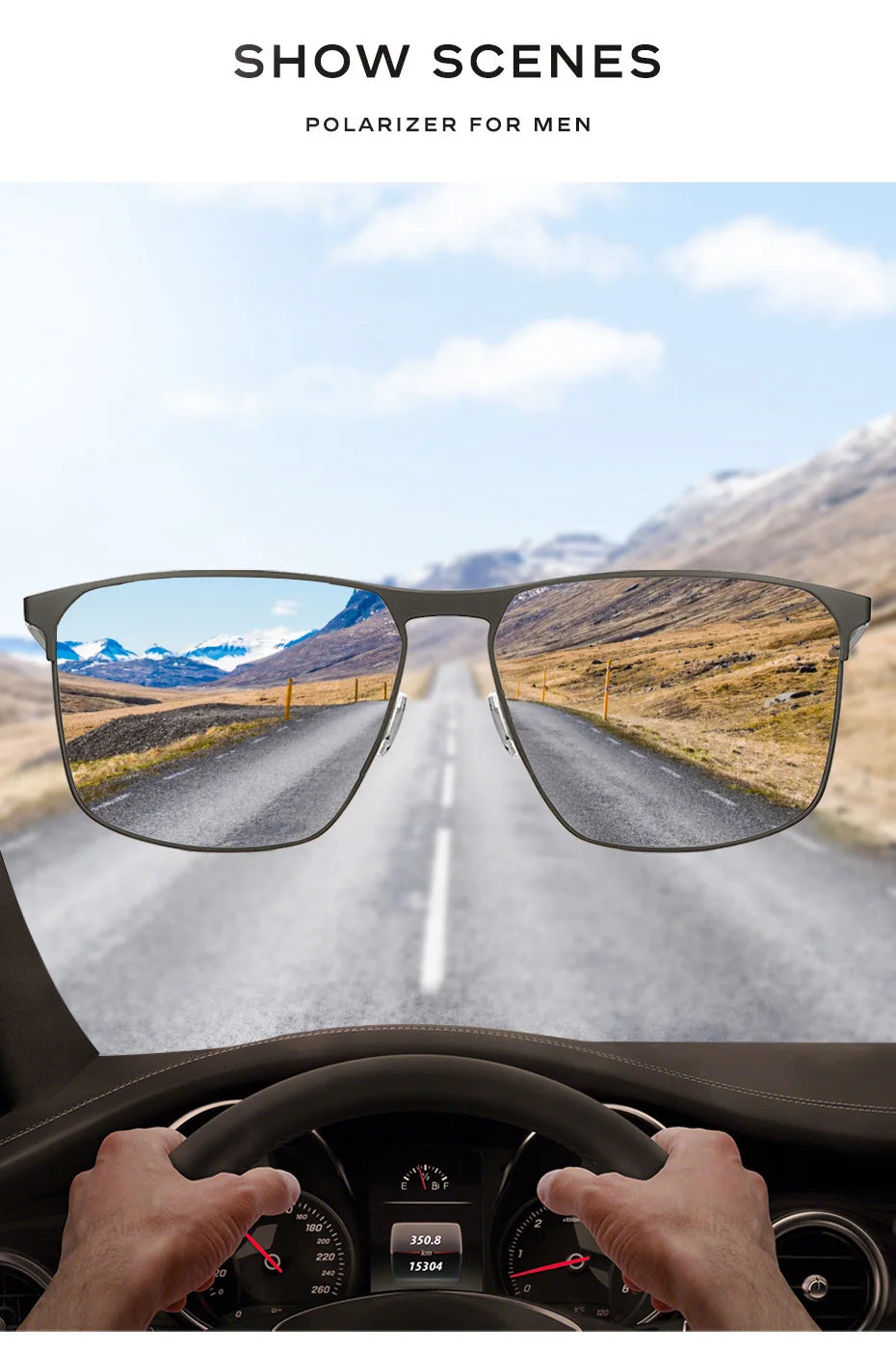 CAPONI Carbon Fiber Polarized Sunglasses