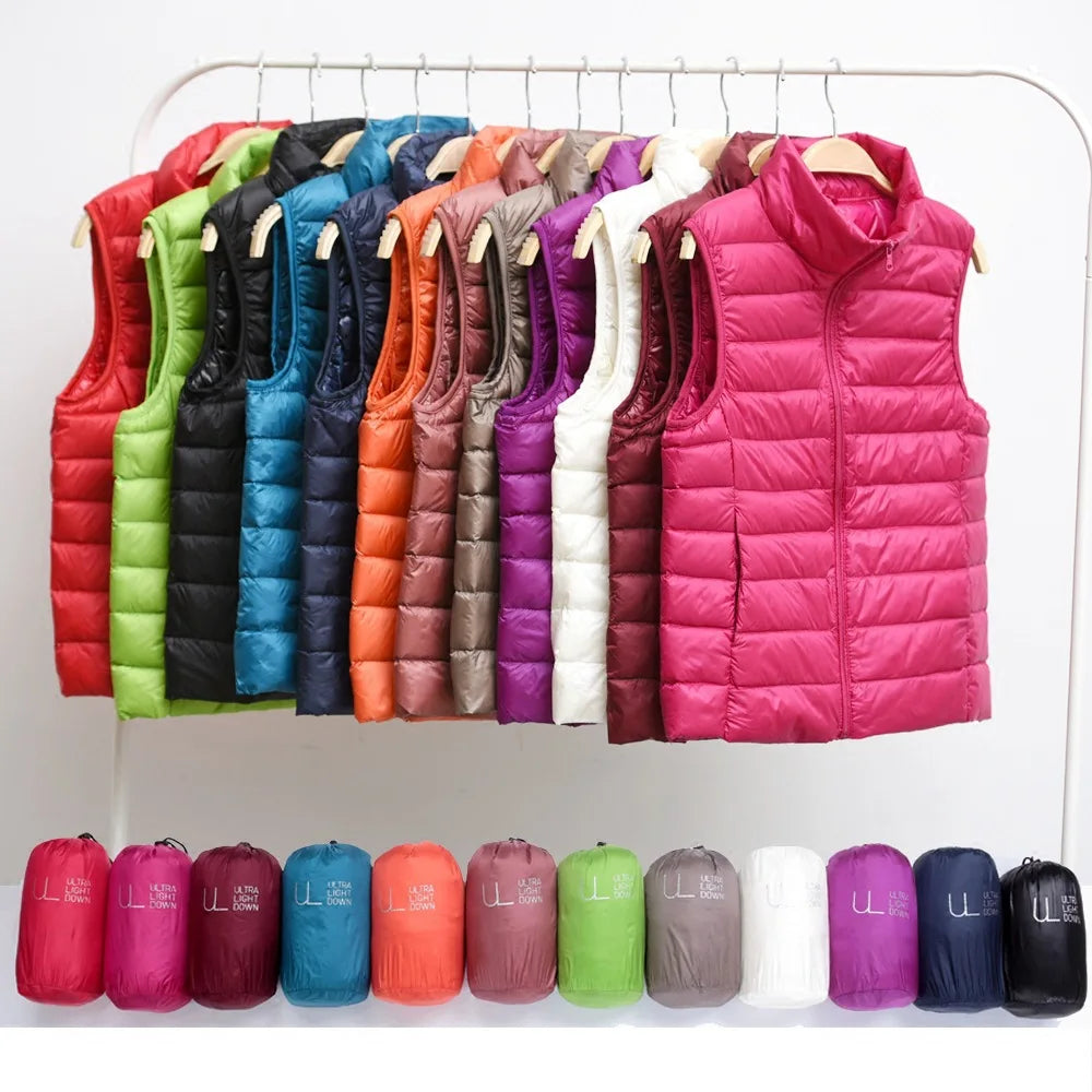 Ultra Light Down Vests Slim Sleeveless Jacket