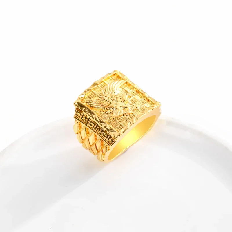 Punkboy Hip Hop Rock Style Gold Plated Ring