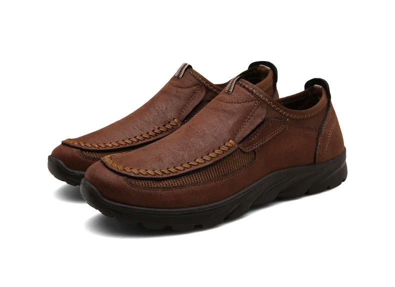 Handmade Retro Leisure Loafers Shoes