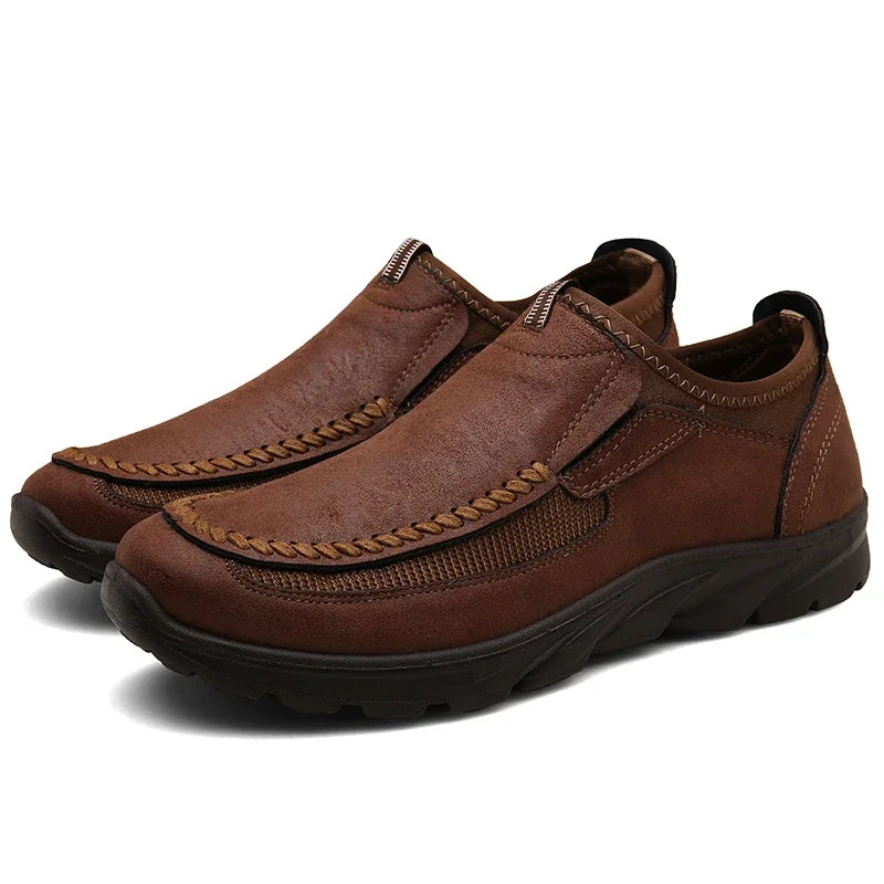 Handmade Retro Leisure Loafers Shoes