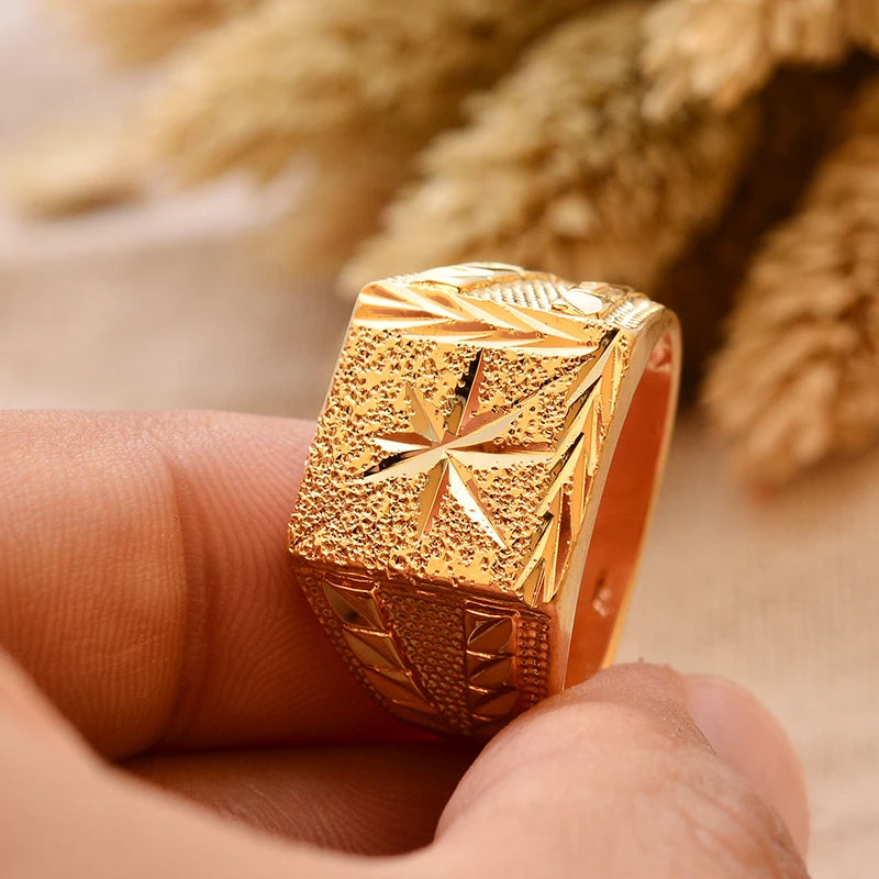 24k gold plating Dubai Middle Eastern Rings