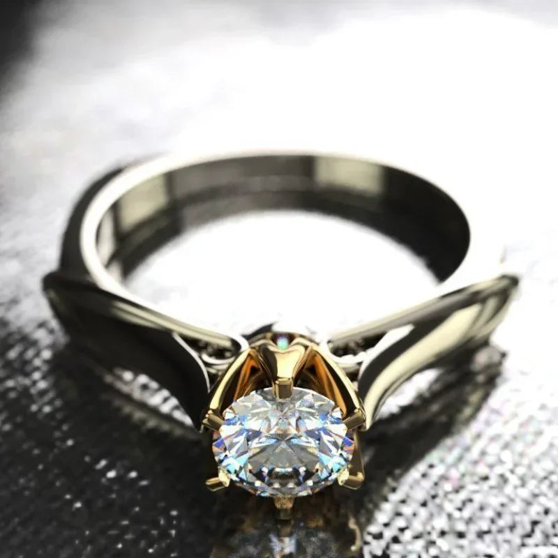 18K Gold Plated Engagement Ring