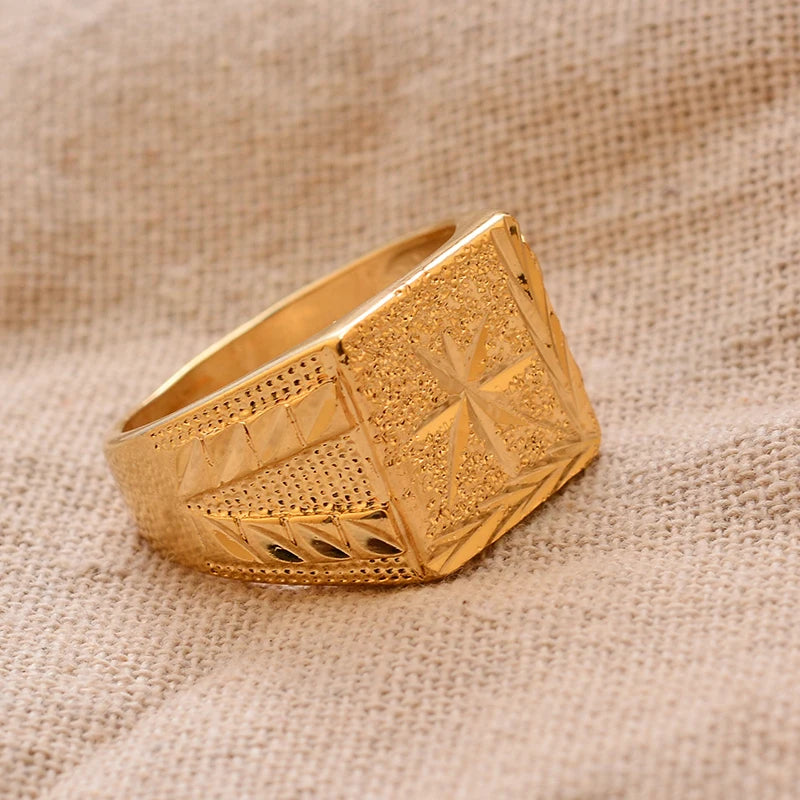 24k gold plating Dubai Middle Eastern Rings