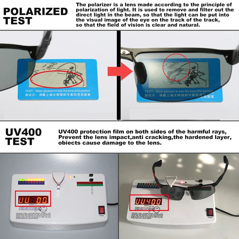 CLLOIO Aluminum Photochromic Sunglasses