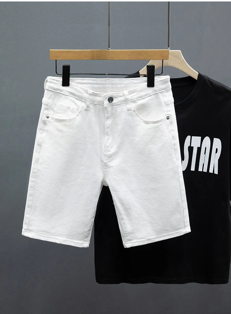 Straight Denim Shorts