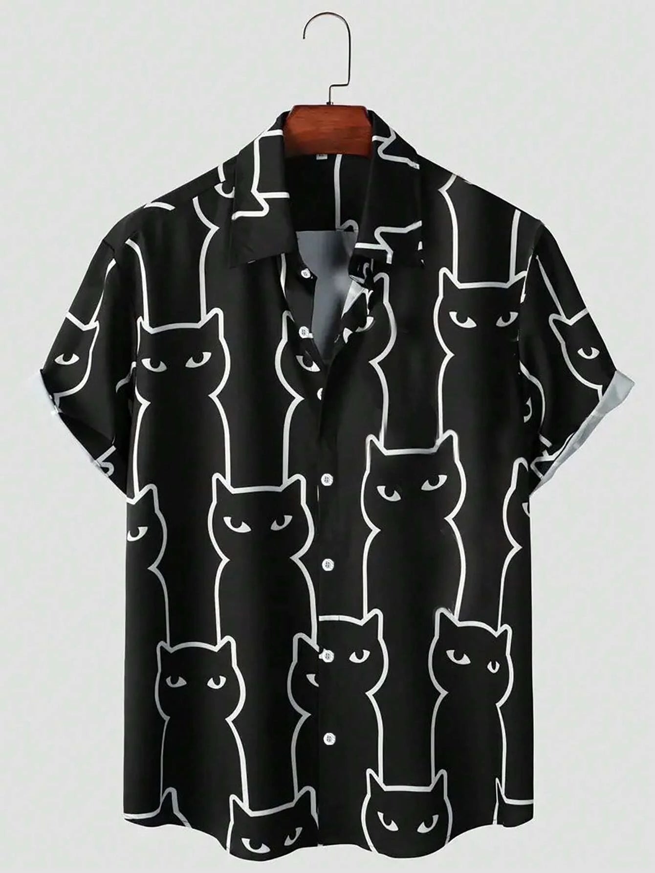 Cute Cat 3D Printing Hawaiian Shirts
