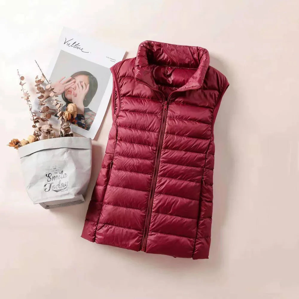 Ultra Light Down Vests Slim Sleeveless Jacket
