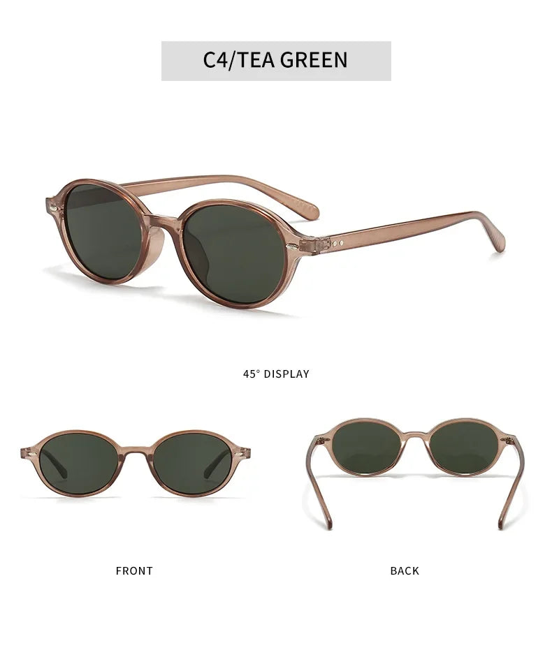Retro Small Oval Sunglasses