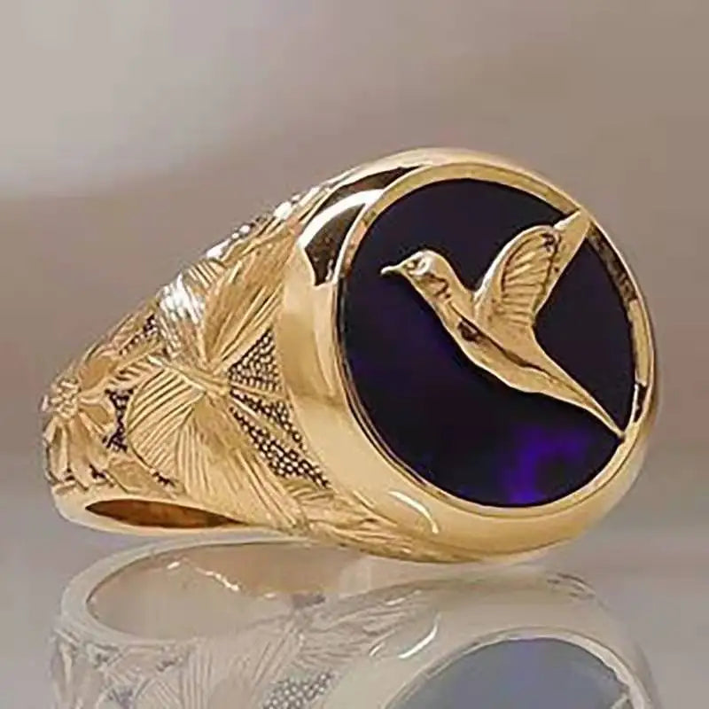 Eagle Enamel Rings