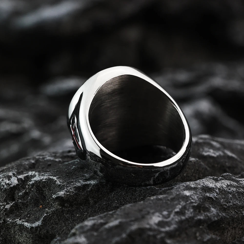 Men's Titanium Steel Gold-plated Ring