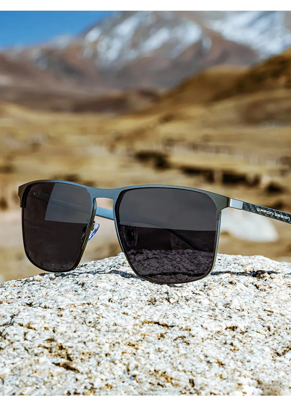 CAPONI Carbon Fiber Polarized Sunglasses