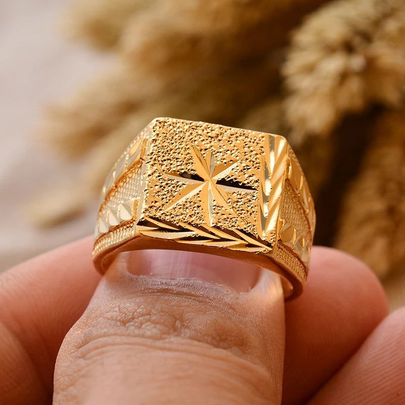 24k gold plating Dubai Middle Eastern Rings