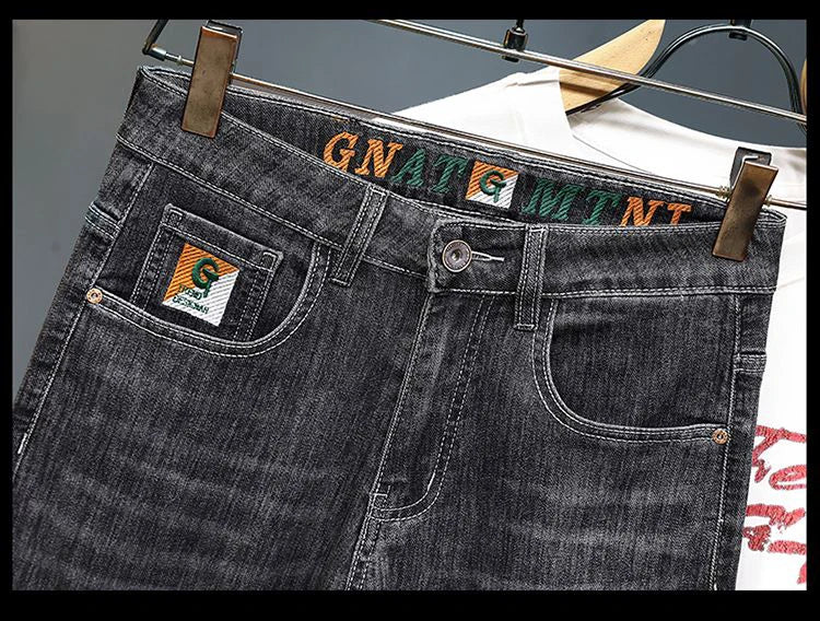 Embroidered Denim Shorts