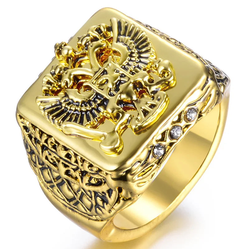 Eagle Enamel Rings
