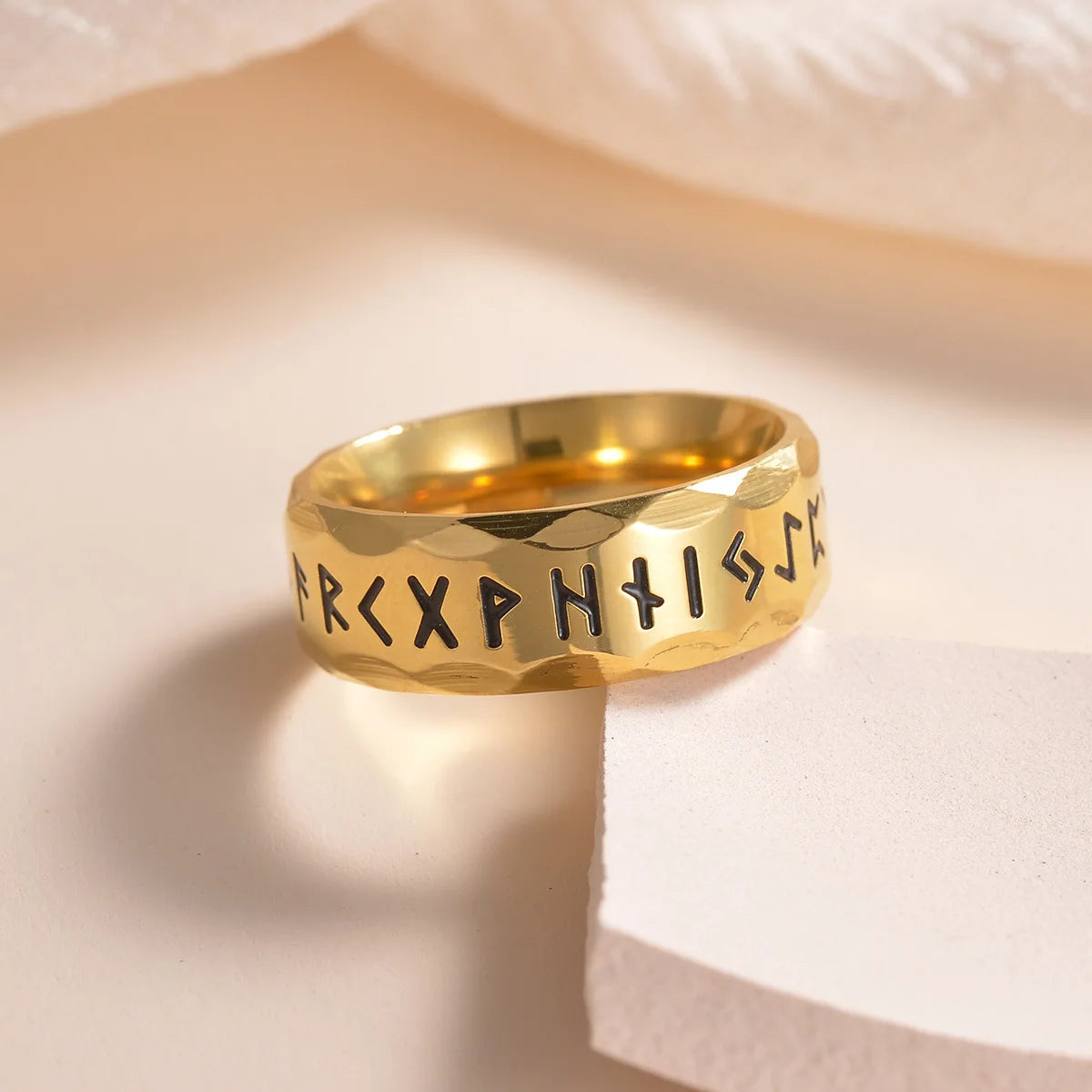 Nordic Retro Viking Rune Ring