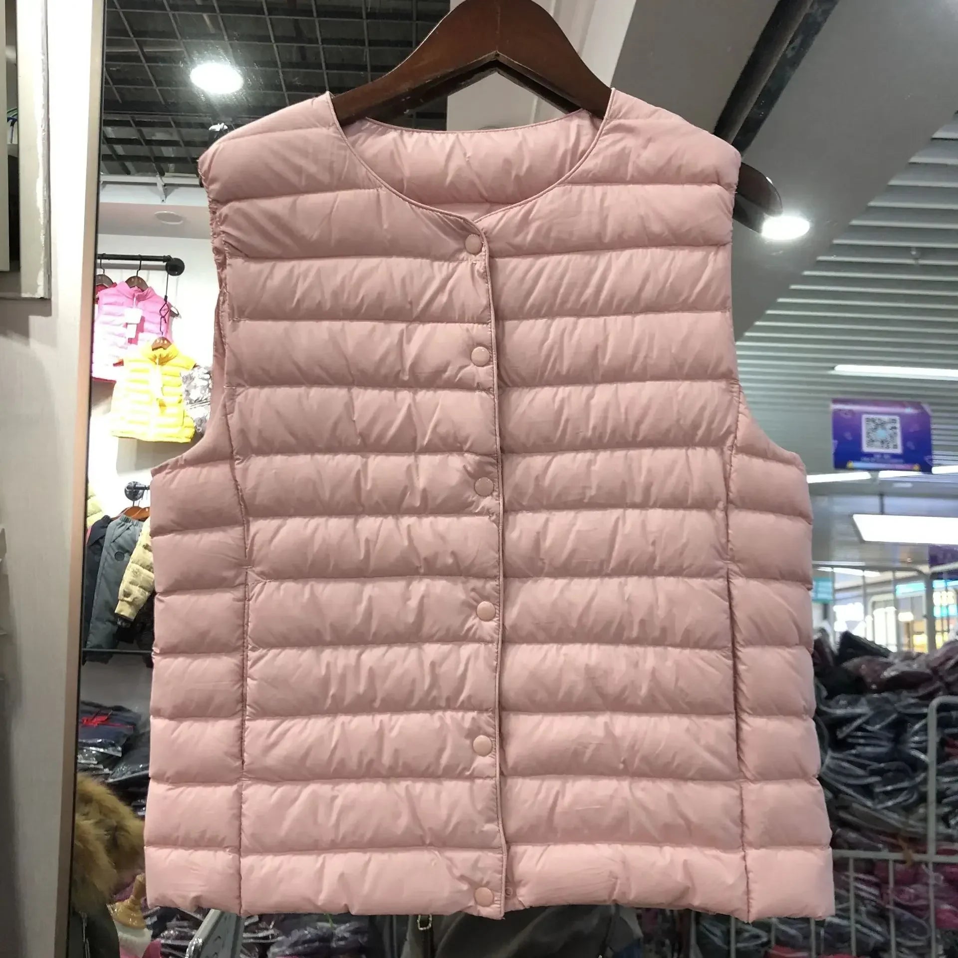 2025  Women Sleeveless Puffer Jacket