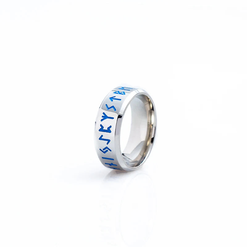 Nordic Retro Viking Rune Ring