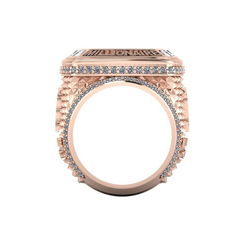 BITCOIN Commemorative rose gold color Ring