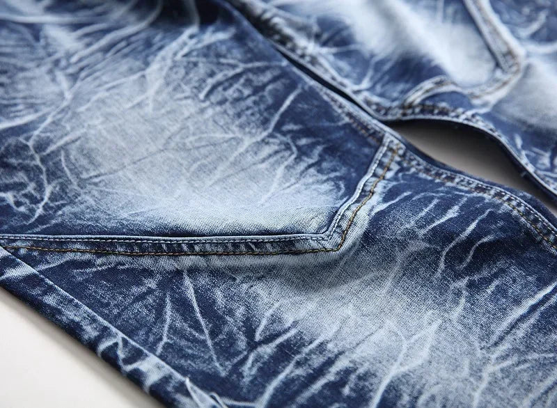 Fashion Print  Elasticity Slim Skinny Jeans