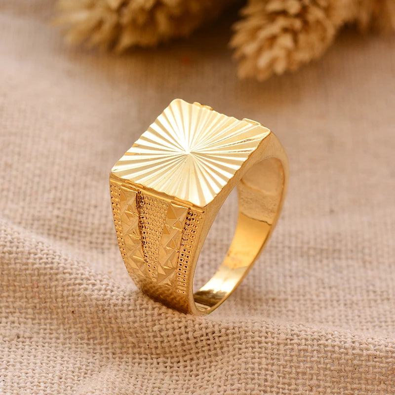 24k gold plating Dubai Middle Eastern Rings