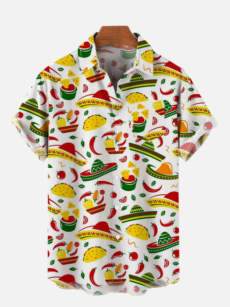 Mexican style skull pattern 3D Shirt