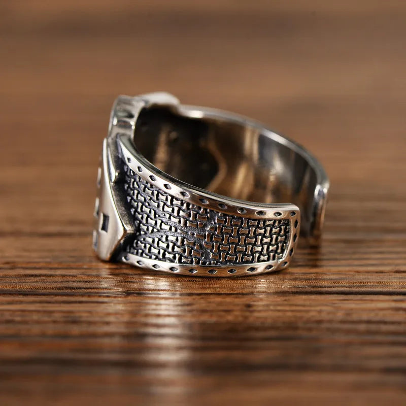 Playing Card Stainless Steel Lucky Poker Ring