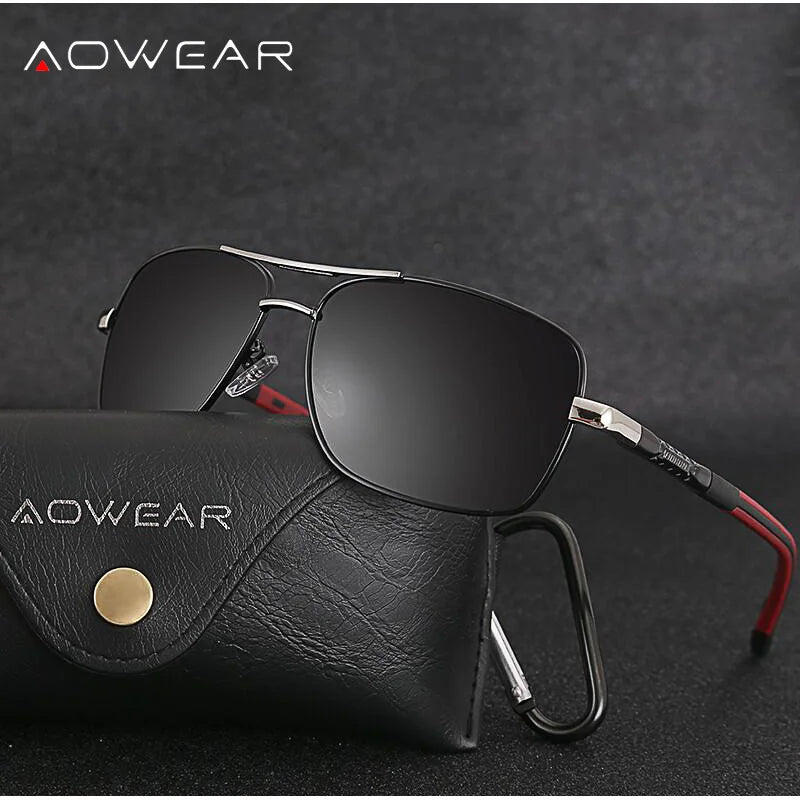 AOWEAR Retro Polarized Sunglasses