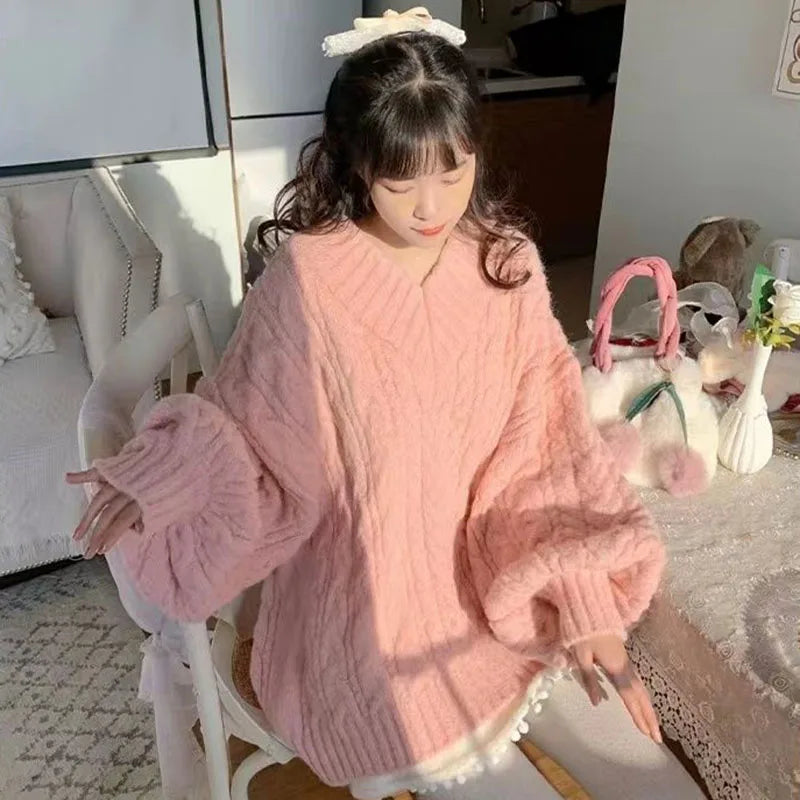 Sweater Harajuku  Knitted Pullovers