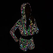 Colorful Reflective Mushroom Printed