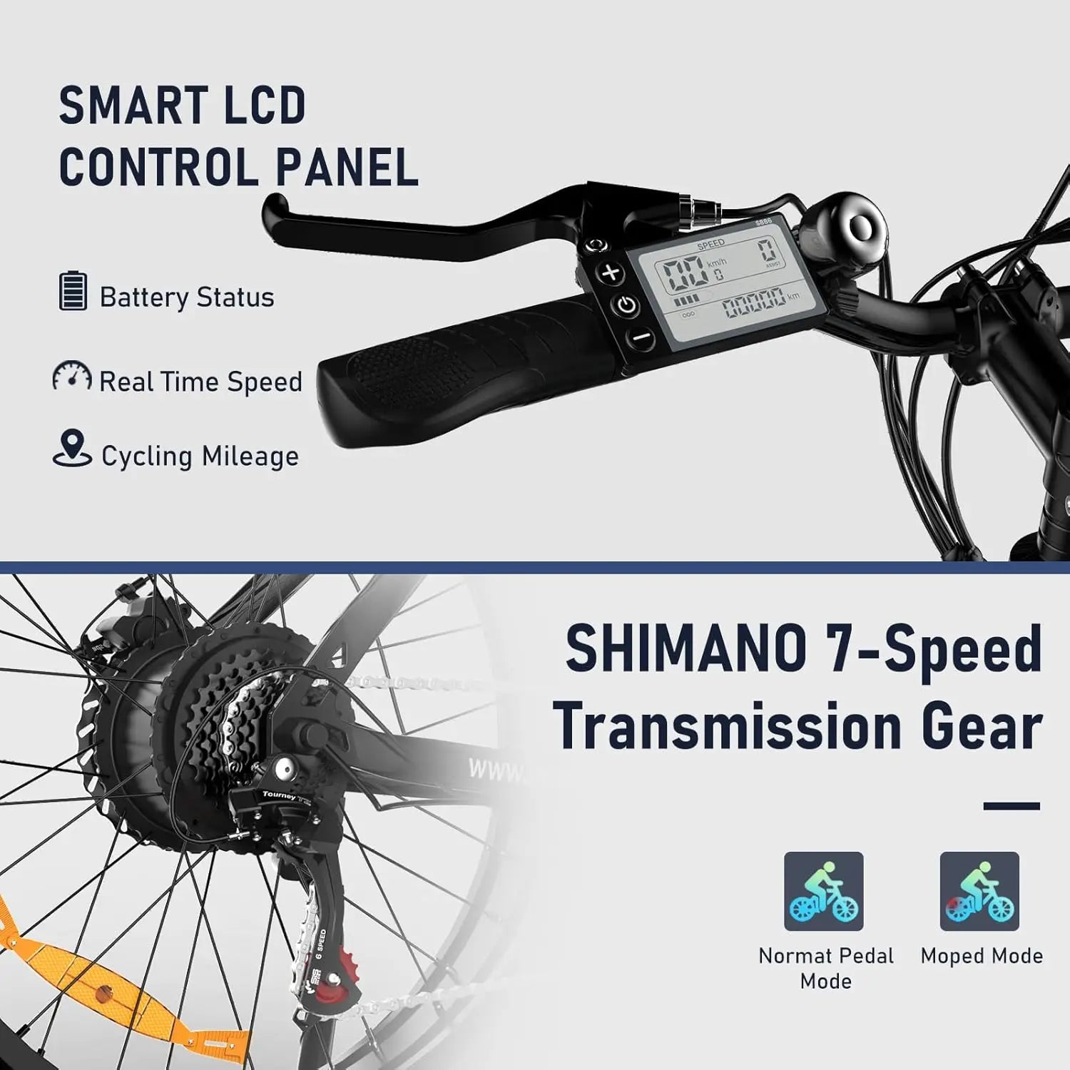 HITWAY Electric Bike E Mountain Bike