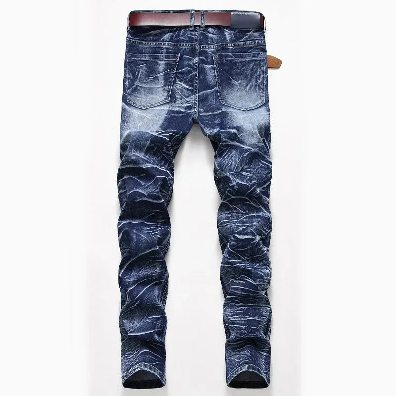 Fashion Print  Elasticity Slim Skinny Jeans