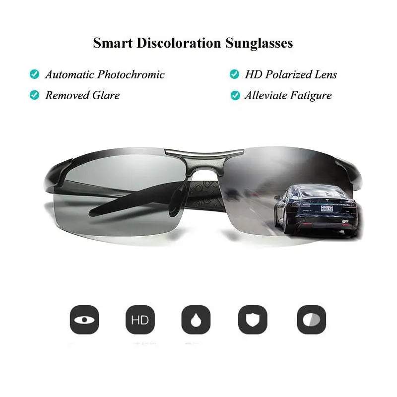 COOLPANDAS Aluminum Photochromic Sunglasses