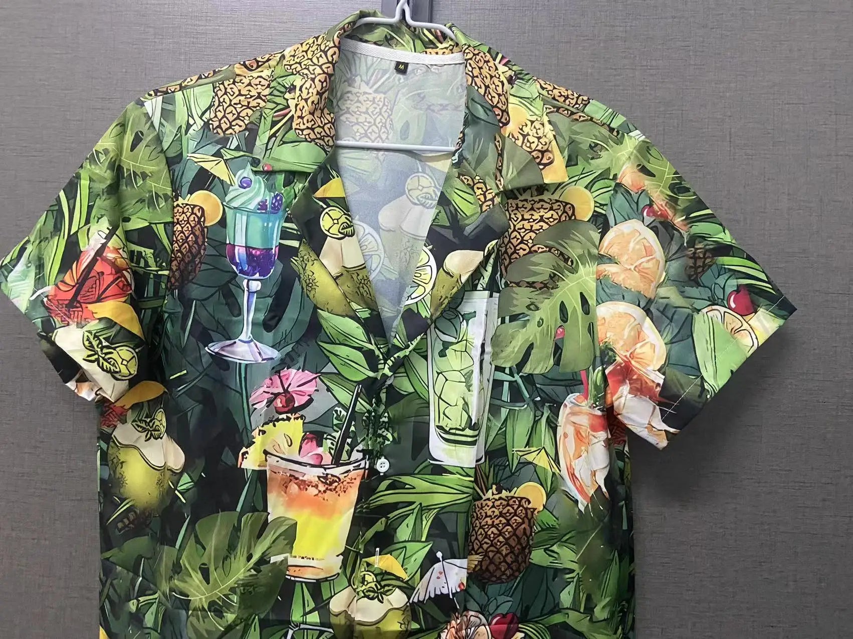 3d Print Parrot Short Sleeve Cuban Shirt
