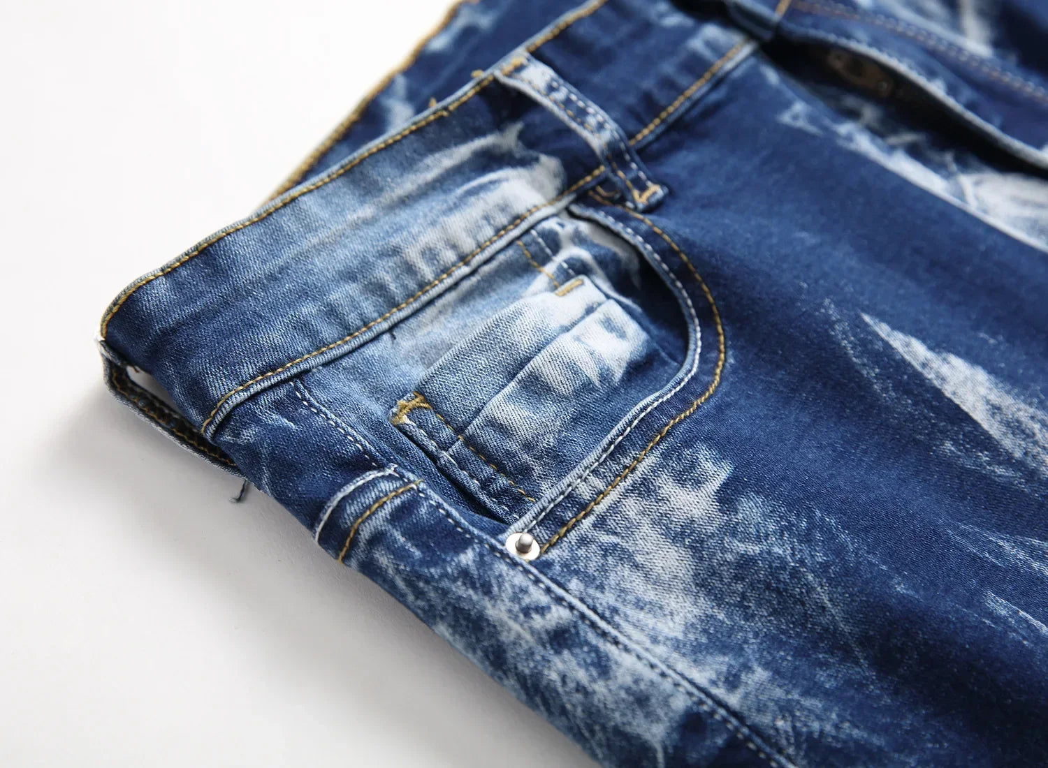 Fashion Print  Elasticity Slim Skinny Jeans