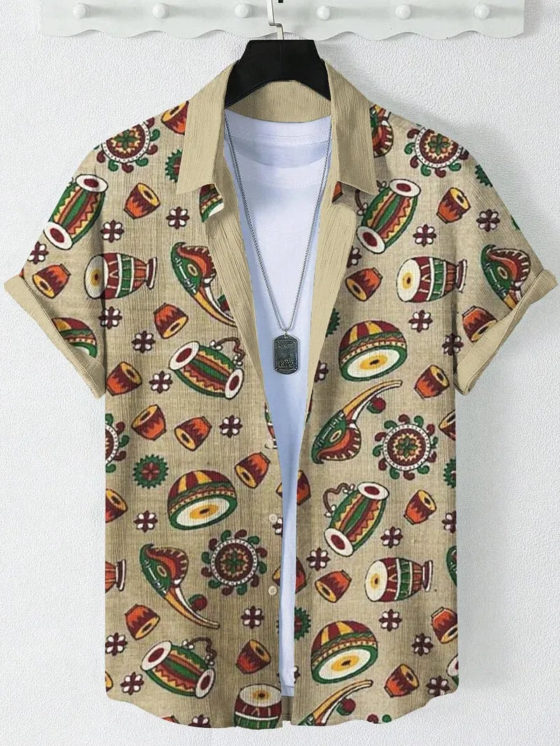 Lapel Art Graphics Hawaiian Shirts